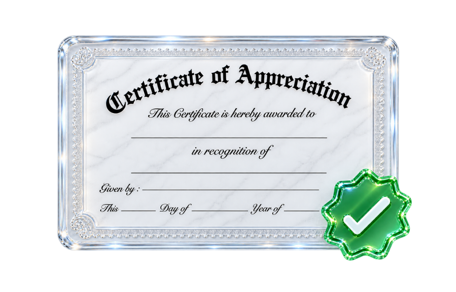 Certificate being verified