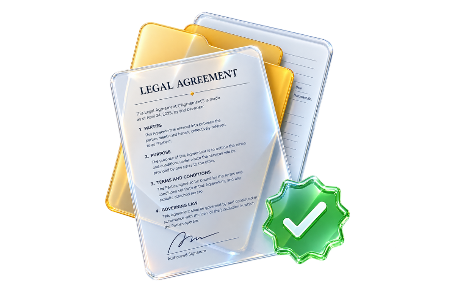 Legal document being verified